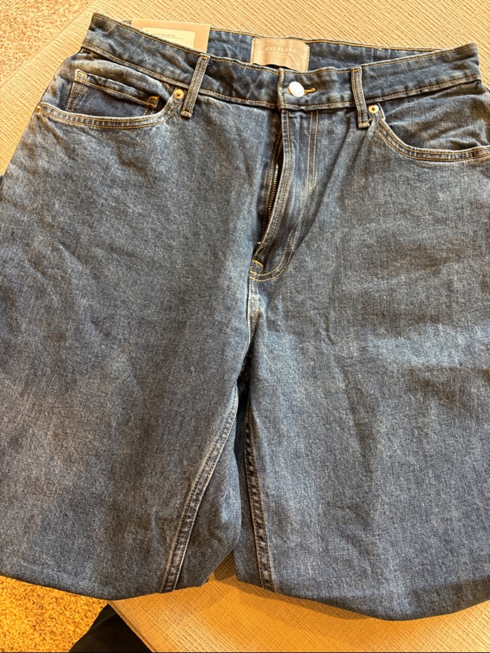 Everlane Blue Straight Curvy Cheeky Jeans - Picture 7 of 8